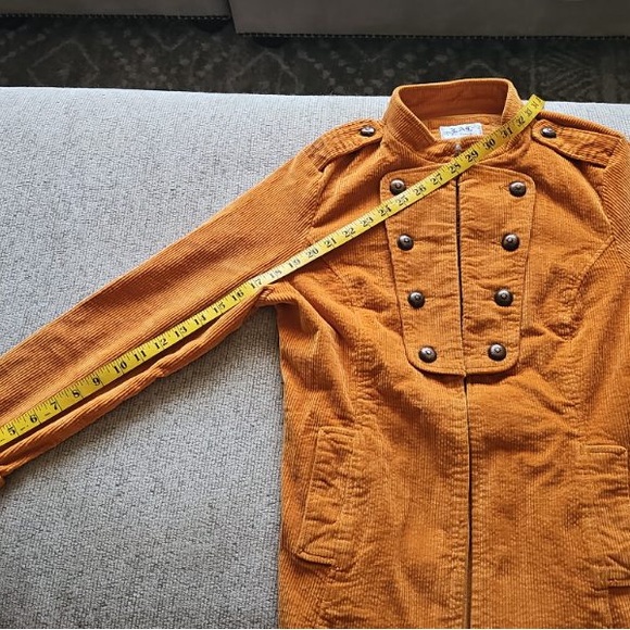 Live A Little Orange Sargeant Peppers Style Corduroy Jacket - Picture 10 of 10